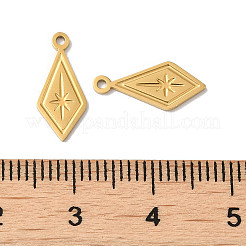 Manual Polishing 304 Stainless Steel Charms&nbsp;STAS-P335-12G