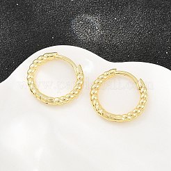 Brass Huggie Hoop Earrings&nbsp;KK-CBA8324-18C-G