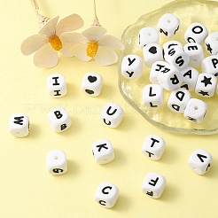 30Pcs 28 Style Food Grade Eco-Friendly Silicone Beads&nbsp;SIL-YW0001-07