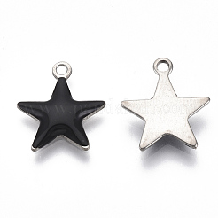 201 Stainless Steel Enamel Charms&nbsp;X-STAS-N088-14
