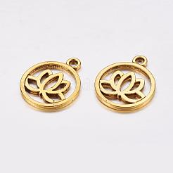 Tibetan Style Filigree Alloy Pendants&nbsp;X-TIBEP-5354-AG-LF