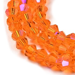 Transparent Electroplate Glass Beads Strands&nbsp;EGLA-A039-T3mm-L11