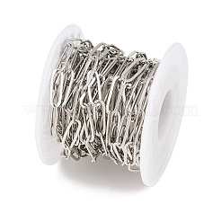Brass Paperclip Chains&nbsp;KK-CBAC547-04P