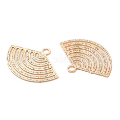 Long-Lasting Plated Brass Filigree Pendants&nbsp;KK-K336-19KCG