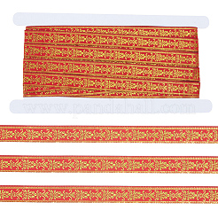 15.4 Yards Vintage Jacquard Polyester Ribbon&nbsp;OCOR-CY0004-63B