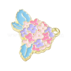 Alloy Enamel Pendants&nbsp;ENAM-P258-02C-G