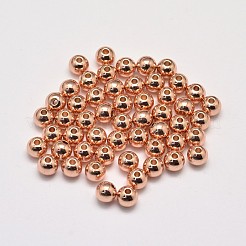 Rack Plating Brass Round Spacer Beads&nbsp;KK-I601-6mm-RG-RS