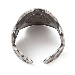 Non-Tarnish 304 Stainless Steel Cuff Rings for Women&nbsp;RJEW-G324-01P