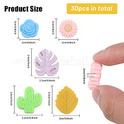 30Pcs 30 Styles Summer Theme Silicone Beads&nbsp;SIL-CA0003-26