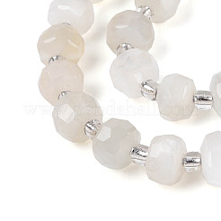 Natural White Moonstone Beads Strands&nbsp;G-N327-08A-09