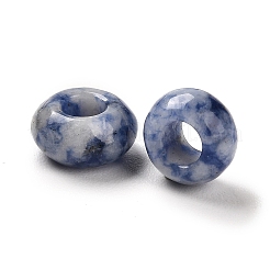 Natural Blue Spot Jasper European Beads&nbsp;G-R488-02B