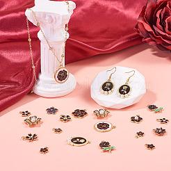 40Pcs 20 Styles Alloy Enamel Pendants&nbsp;ENAM-TA0004-06