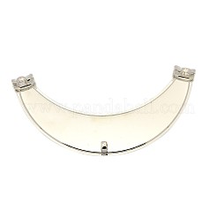 Platinum Tone Iron Enamel Tube Links&nbsp;IFIN-J035-02P