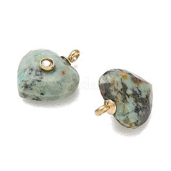 Natural African Turquoise(Jasper) Faceted Pendants&nbsp;GG-CBA50CD-04G-02