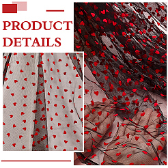 Polyester Mesh Lace Fabric&nbsp;DIY-WH0504-330D