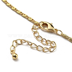 Faceted Square Glass Beads Bib Necklaces&nbsp;NJEW-R263-10G