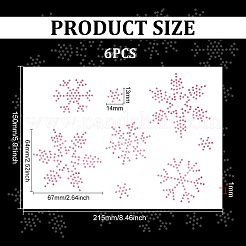 Snowflake Pattern Hotfix Rhinestones&nbsp;DIY-WH0430-205E