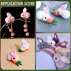 28Pcs 7 Colors Wool Felt Ball&nbsp;AJEW-SC0031-37A
