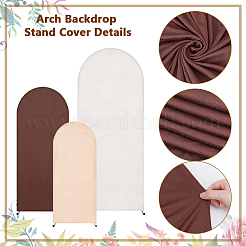 3Pcs 3 Colors Cloth Arch Background Cover for Wedding Party Decor&nbsp;AJEW-DC0004-02