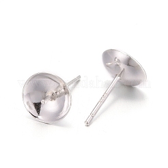 925 Sterling Silver Stud Earring Findings&nbsp;STER-E062-04A-S