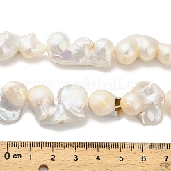 Natural Baroque Pearl Keshi Pearl Beads Strands&nbsp;PEAR-XCP0001-15