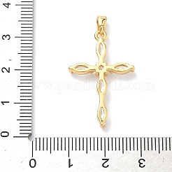 Brass Micro Pave Cubic Zirconia Pendants&nbsp;KK-A281-26F-G