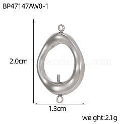 304 Stainless Steel Connector Charms&nbsp;SA-OY001-12P