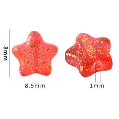 20Pcs Spray Painted Glass Beads&nbsp;GLAA-YW0001-11