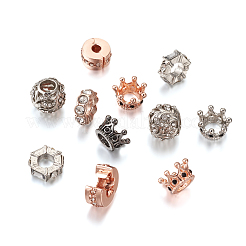 18Pcs 7 Style Alloy European Beads&nbsp;MPDL-MP0001-01