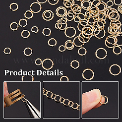 120Pcs 3 Styles Brass Open Jump Rings for Chainmaille Weaves&nbsp;KK-GA0001-32