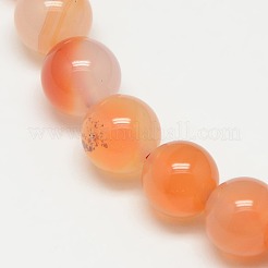 Natural Carnelian Beads Strands&nbsp;X-G-N0006-8mm-17