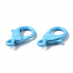 Spray Painted Eco-Friendly Alloy Lobster Claw Clasps&nbsp;X-PALLOY-T080-06E-NR