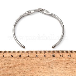 304 Stainless Steel Cuff Bangles for Women&nbsp;BJEW-D361-03P