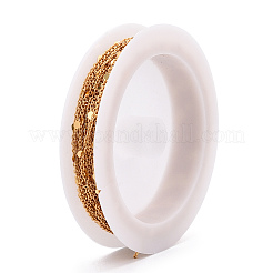 Brass Flat Round Link Chains&nbsp;CHC-TAC0009-03G