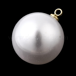 ABS Plastic Imitation Pearl Pendants&nbsp;FIND-H052-01K-02G
