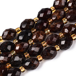 Natural Orange Garnet Beads Strands&nbsp;G-N342-53-8x6-05