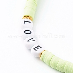 Polymer Clay Heishi Beaded Mobile Straps&nbsp;HJEW-JM00464-02