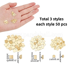 150Pcs 3 Style Gold Plated Brass Chip Solder&nbsp;DIY-PH0010-47
