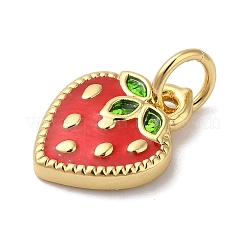 Rack Plating Brass Enamel Charms&nbsp;KK-B092-25G