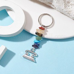 Tibetan Style Zinc Alloy Keychains&nbsp;KEYC-JKC00728-04
