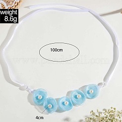 3D Flower Plastic Choker Wrap Necklaces for Women&nbsp;FS-WG74B07-02