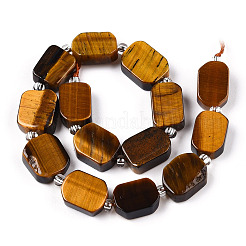 Natural Tiger Eye Beads Strands&nbsp;G-C098-A23-01