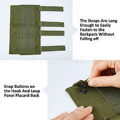 Nylon Tactical Molle Hook and Loop Panel&nbsp;DIY-WH0698-036B
