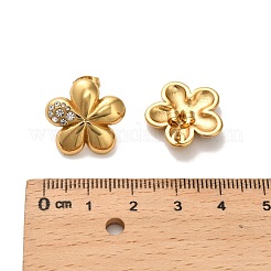 304 Stainless Steel Rhinestone Stud Earrings&nbsp;EJEW-P316-11G
