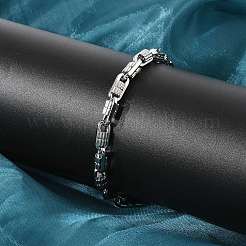 304 Stainless Steel Oval Link Chain Bracelets for Women Men&nbsp;BJEW-F488-63A-P