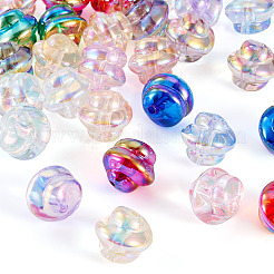 28Pcs 14 Colors Electroplate Transparent Acrylic Beads&nbsp;TACR-TA0001-72