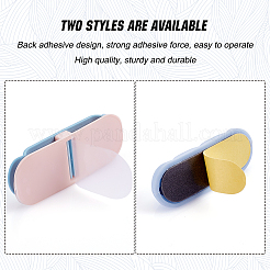 12Pcs 6 Style Plastic Adhesive Hooks&nbsp;AJEW-CA0002-07