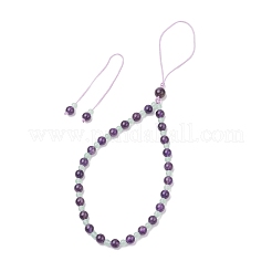 Natural Amethyst Mobile Straps&nbsp;HJEW-JM03418-02