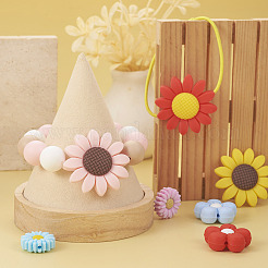 19Pcs 19 Styles Flower Food Grade Eco-Friendly Silicone Focal Beads&nbsp;SIL-BT0001-05