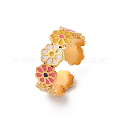 304 Stainless Steel Cuff Rings&nbsp;RJEW-D319-02G-01